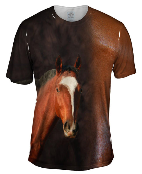 Horse Half Skin Mens T-Shirt