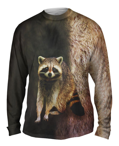 Raccoon Half Skin&nbsp;Mens Long Sleeve