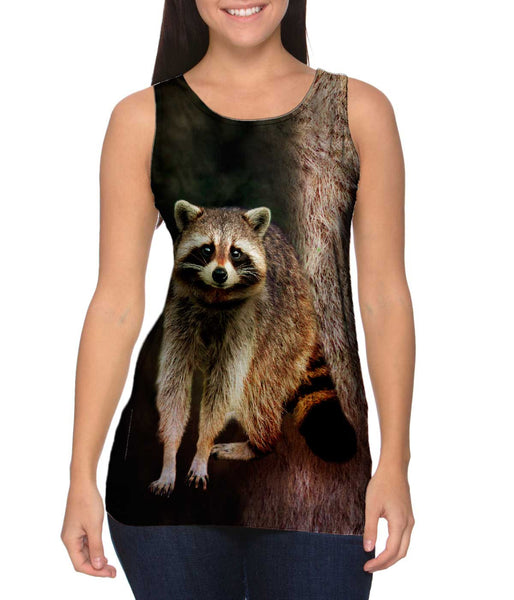Raccoon Half Skin&nbsp;Womens Tank Top