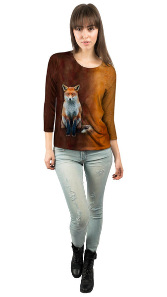 Fox Half Skin&nbsp;Womens 3/4 Sleeve