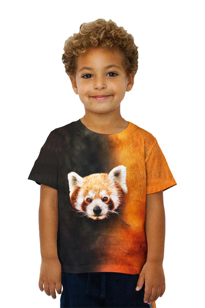 Kids Red Panda Half Skin Kids T-Shirt