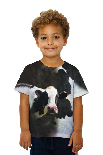 Kids Cow Half Skin Kids T-Shirt