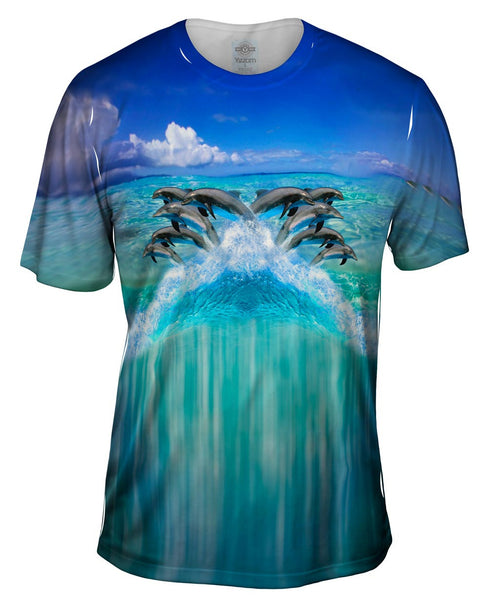 Dolphin Half Skin Mens T-Shirt