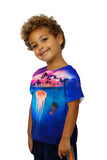 Kids Jellyfish Sky Palm Tree