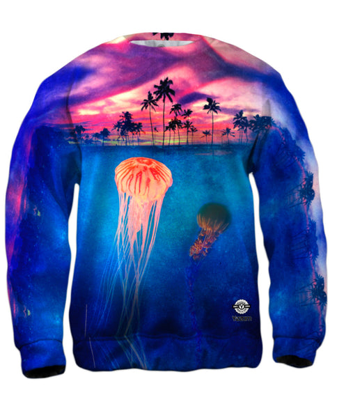 Jellyfish Sky Palm Tree&nbsp;Mens Sweatshirt