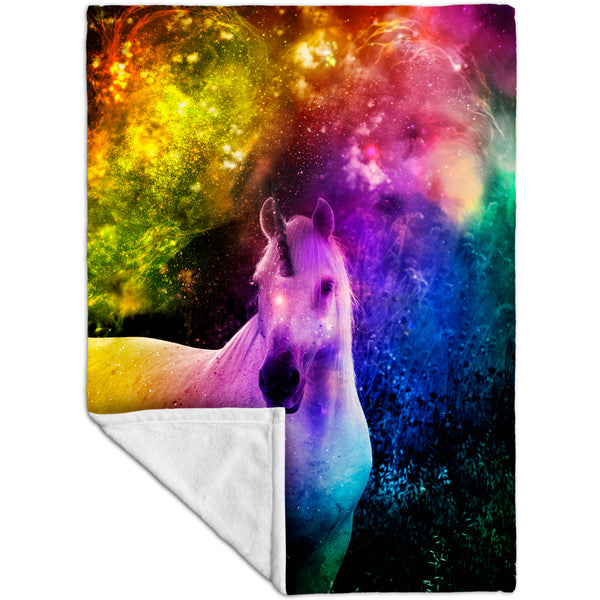 Galaxy Unicorn Fleece Blanket
