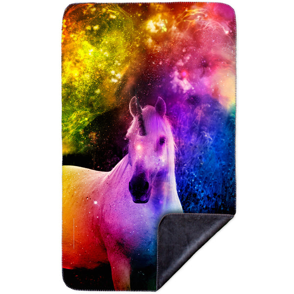 Galaxy Unicorn MicroMink(Whip Stitched) Grey