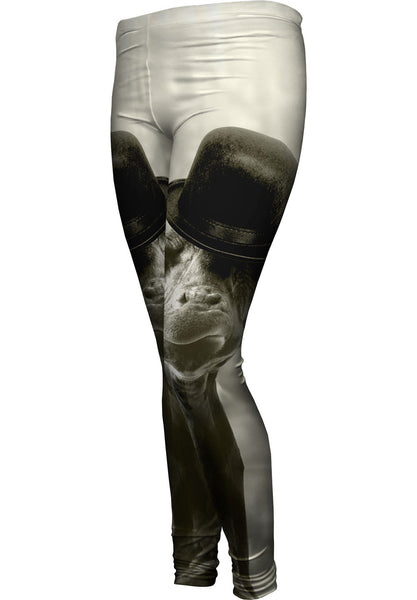 Giraffe Hat Womens Leggings