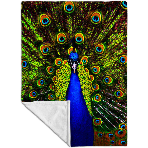 Peacock Fleece Blanket