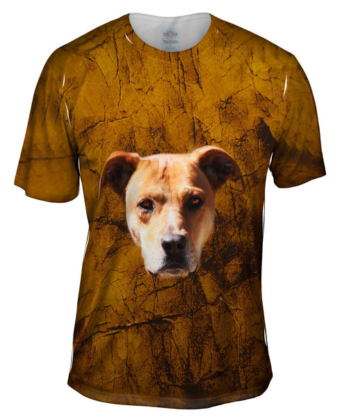 Brown Doggy Face Mens T-Shirt