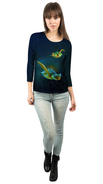Turtle 001&nbsp;Womens 3/4 Sleeve