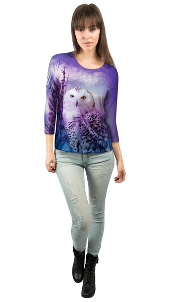 Owl 001&nbsp;Womens 3/4 Sleeve