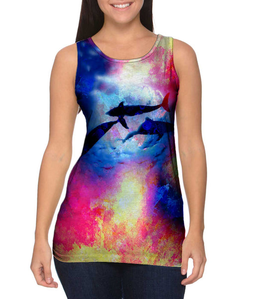 Dolphin 004&nbsp;Womens Tank Top