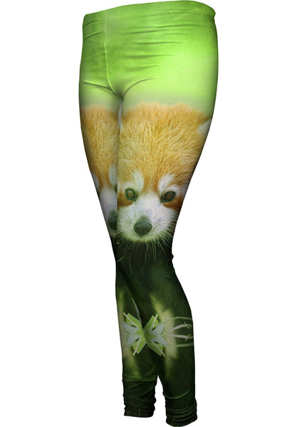 Red Panda Womens Leggings