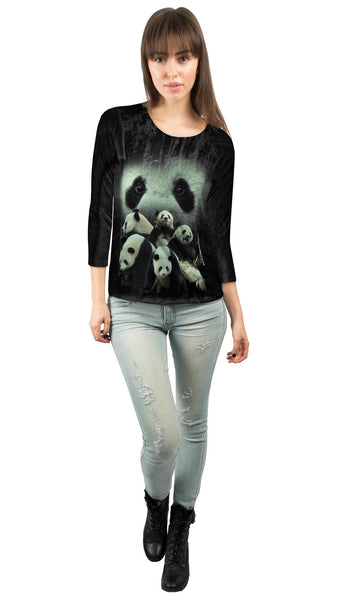 Panda 004&nbsp;Womens 3/4 Sleeve