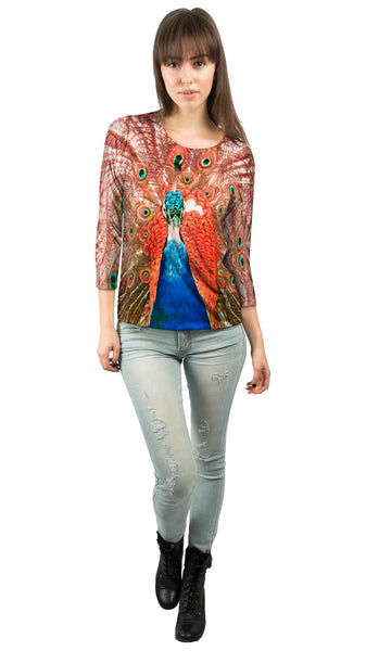 Peacock In Full Bloom&nbsp;Womens 3/4 Sleeve