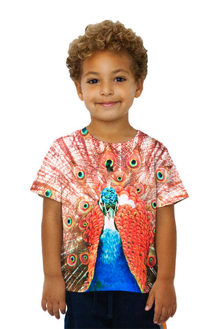 Kids Peacock In Full Bloom