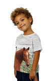 Kids Horse Looking Back