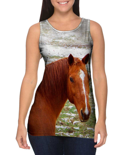 Horse Looking Back&nbsp;Womens Tank Top