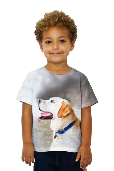 Kids Doggy Looks Up Kids T-Shirt