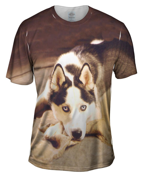 Serious Husky Mens T-Shirt