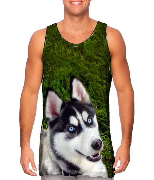 Smiling Husky&nbsp;Mens Tank Top