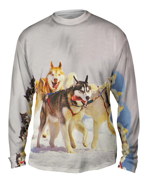 Running Huskies&nbsp;Mens Long Sleeve