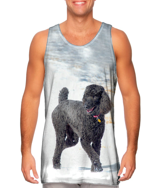 Smokey Poodle In The Snow&nbsp;Mens Tank Top