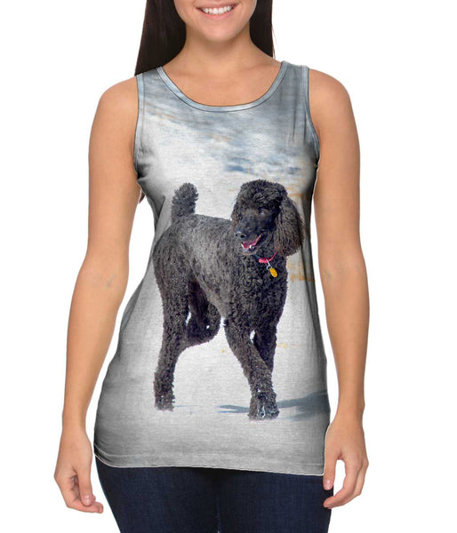 Smokey Poodle In The Snow&nbsp;Womens Tank Top