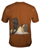 Pair Of Relaxing Pugs
