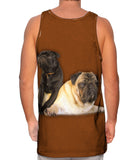 Pair Of Relaxing Pugs