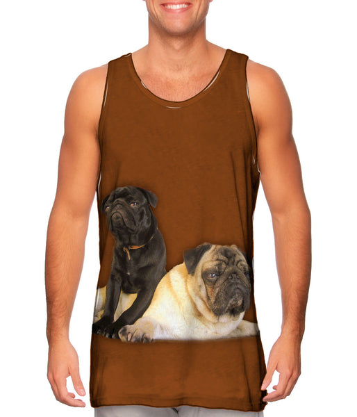 Pair Of Relaxing Pugs&nbsp;Mens Tank Top