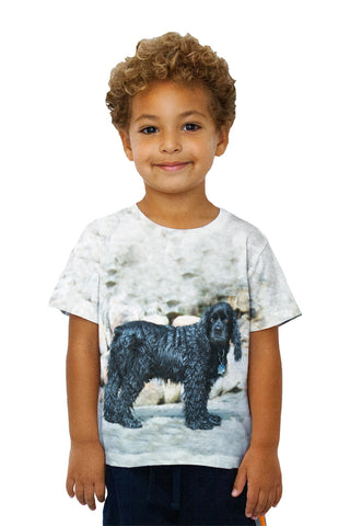 Kids Sad Wet Cocker Spaniel