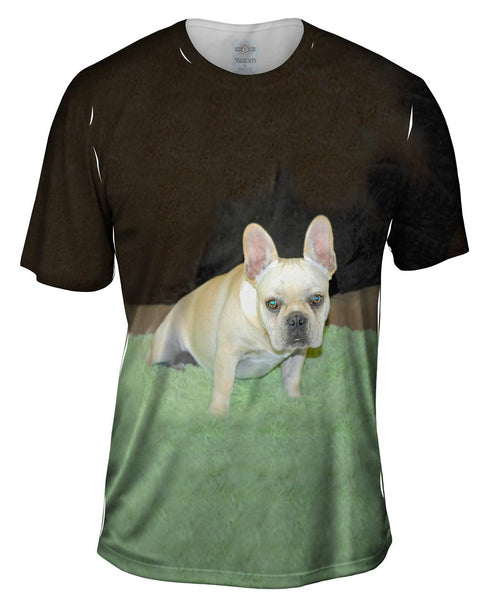 Grassy Pug Mens T-Shirt