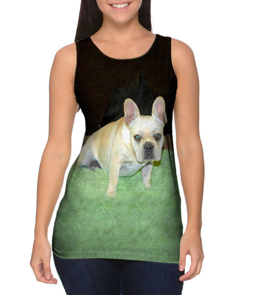 Grassy Pug&nbsp;Womens Tank Top