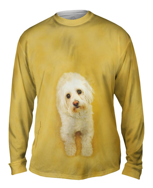 Sad White Puppy&nbsp;Mens Long Sleeve