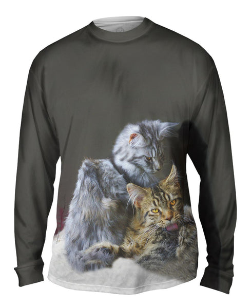 Kitten Friends Lounging&nbsp;Mens Long Sleeve