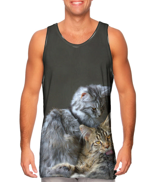 Kitten Friends Lounging&nbsp;Mens Tank Top