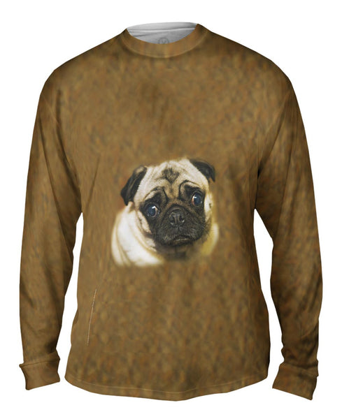 Sad Face Pug&nbsp;Mens Long Sleeve