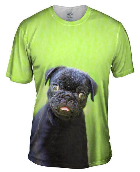 Dark Baby Pug Mens T-Shirt