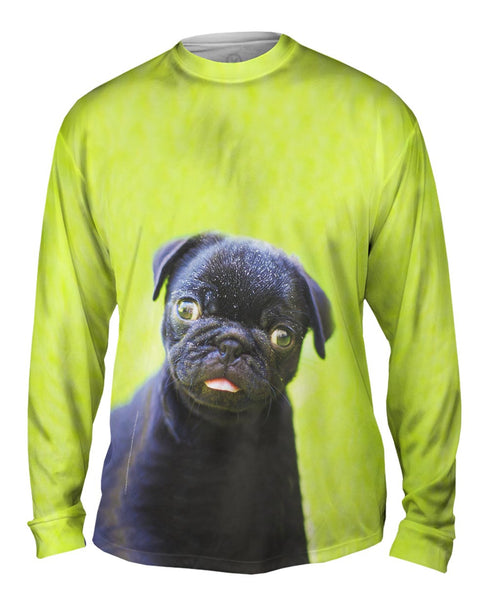 Dark Baby Pug&nbsp;Mens Long Sleeve