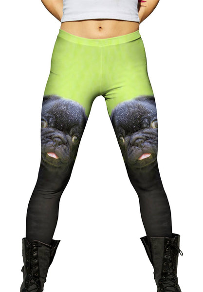 Dark Baby Pug&nbsp;Womens Leggings