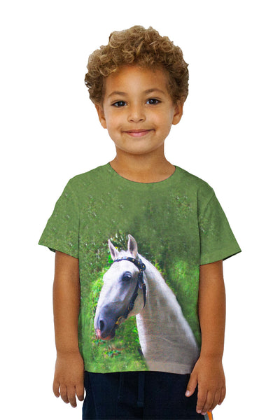 Kids Dreamy Ghost White Paso Fino Horse&nbsp;Kids T-Shirt