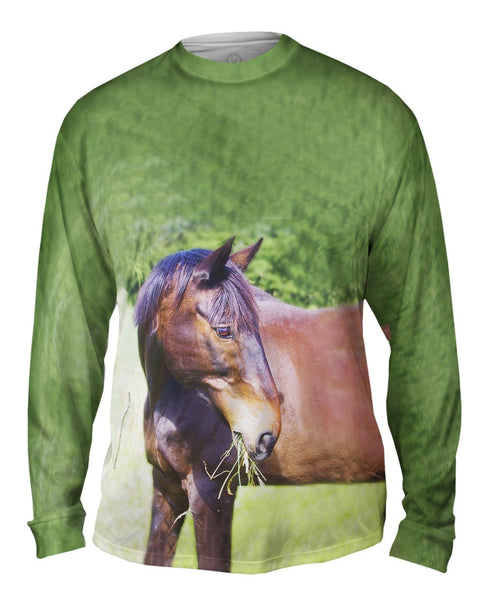 I Love Hay Horse&nbsp;Mens Long Sleeve