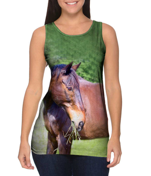 I Love Hay Horse&nbsp;Womens Tank Top