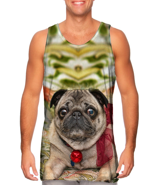 Jingle Bells Christmas Pug&nbsp;Mens Tank Top