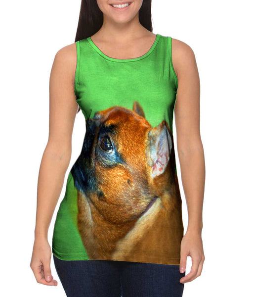 Aspirational Little Brown Pug&nbsp;Womens Tank Top