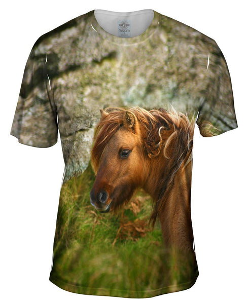 Wild Hair Horse Mens T-Shirt