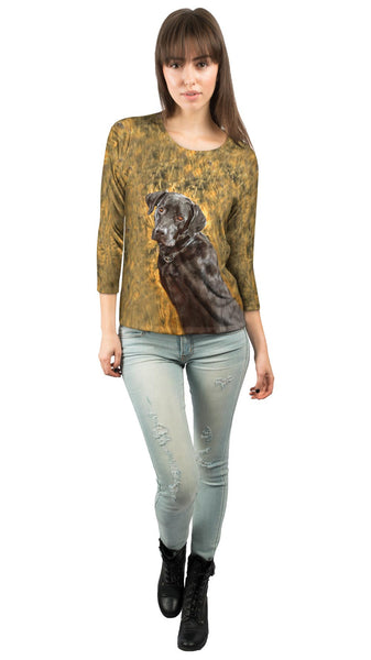 Humble Black Lab Womens 3/4 Sleeve
