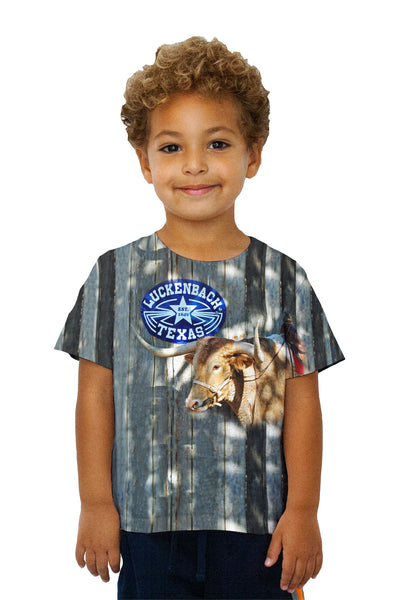 Kids Luckenbach Texas Bull&nbsp;Kids T-Shirt